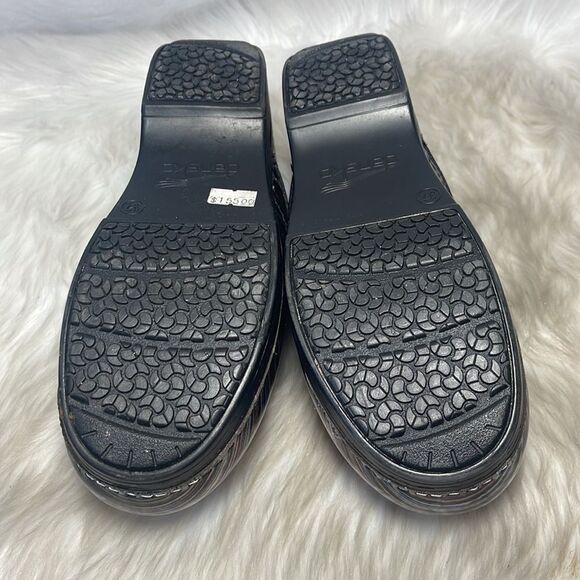 Dansko Professional Multicolor Striped Patent Work Clogs Sz 37/US 6.5-7 - Picture 7 of 9